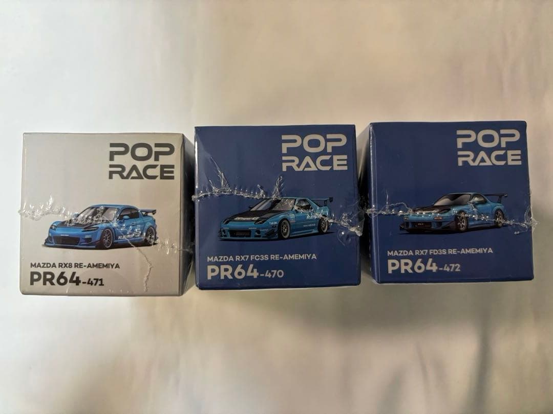 3セットRE雨宮 pop race 東京オートサロン MAZDA RX7 RX8