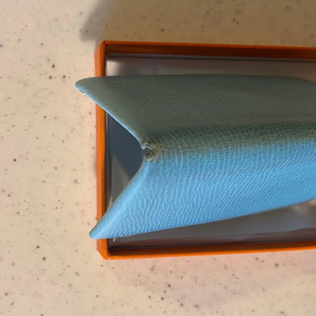 HERMES カルヴィ T刻印 ブルーアトール