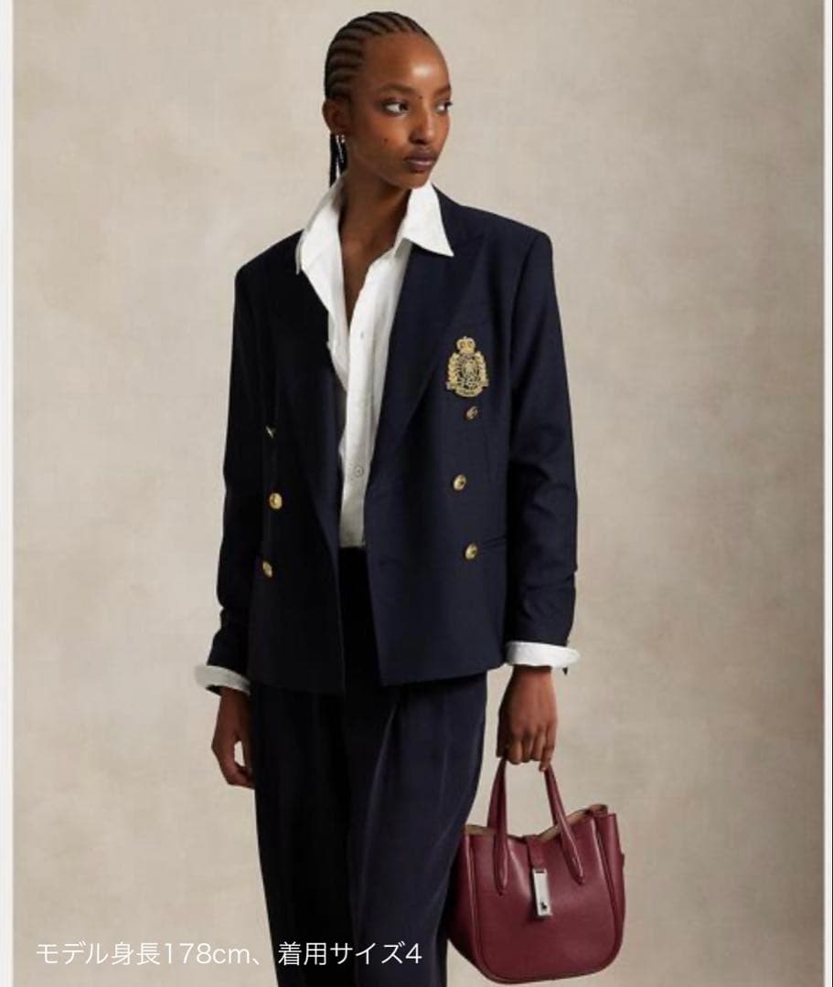 【タグ付き新品】ポロラルフローレン　ダブルブレステッドクレストブレザー