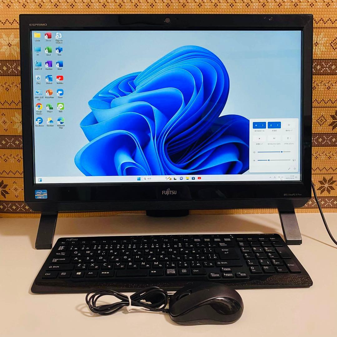 Y878 富士通デスクトップ i7メモリ8G高速SSDサクサクWindows11