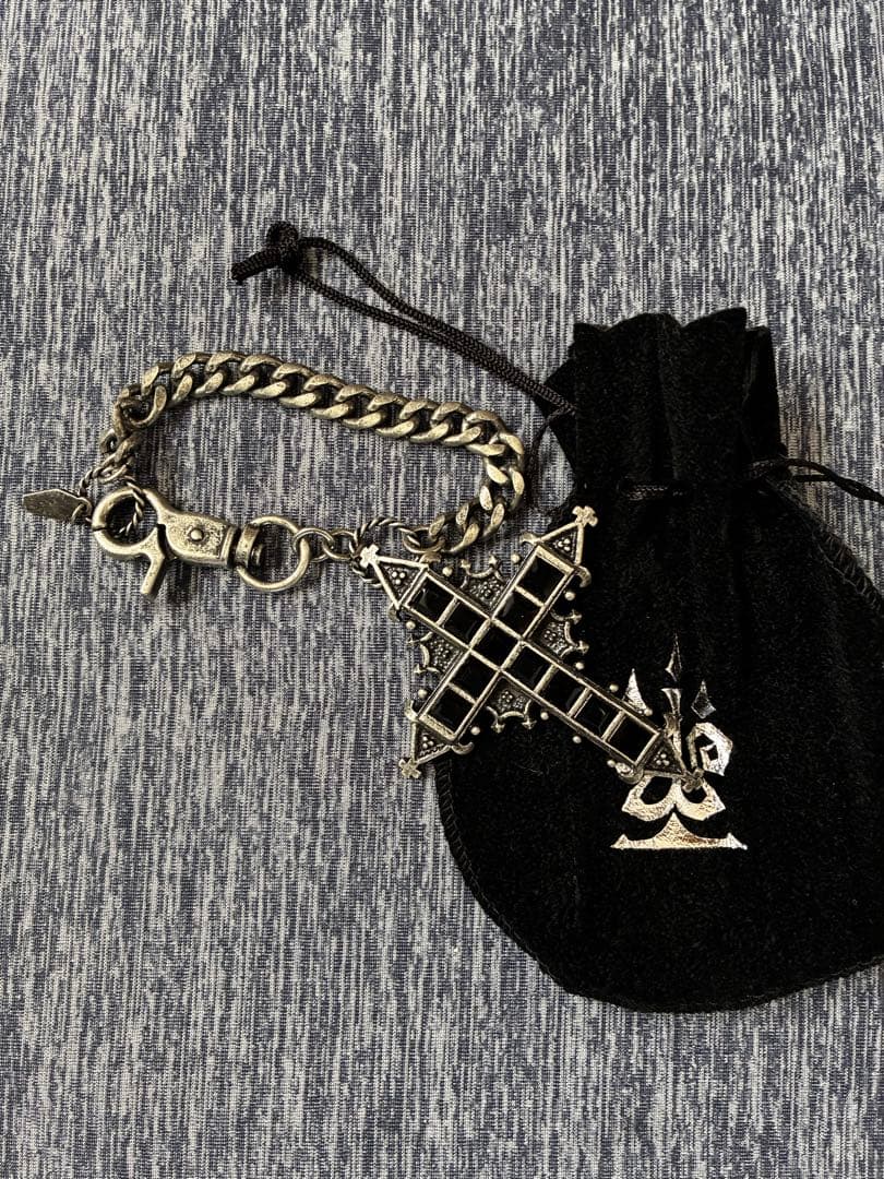 Moitie ブラックジュエル十字架チャーム