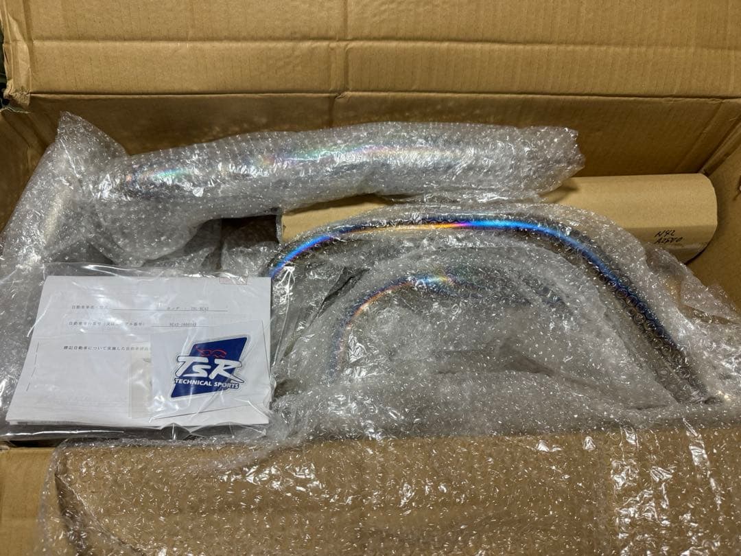 TSR 手曲げチタンフルエキゾーストマフラー　CB400SF 2BL-NC42用