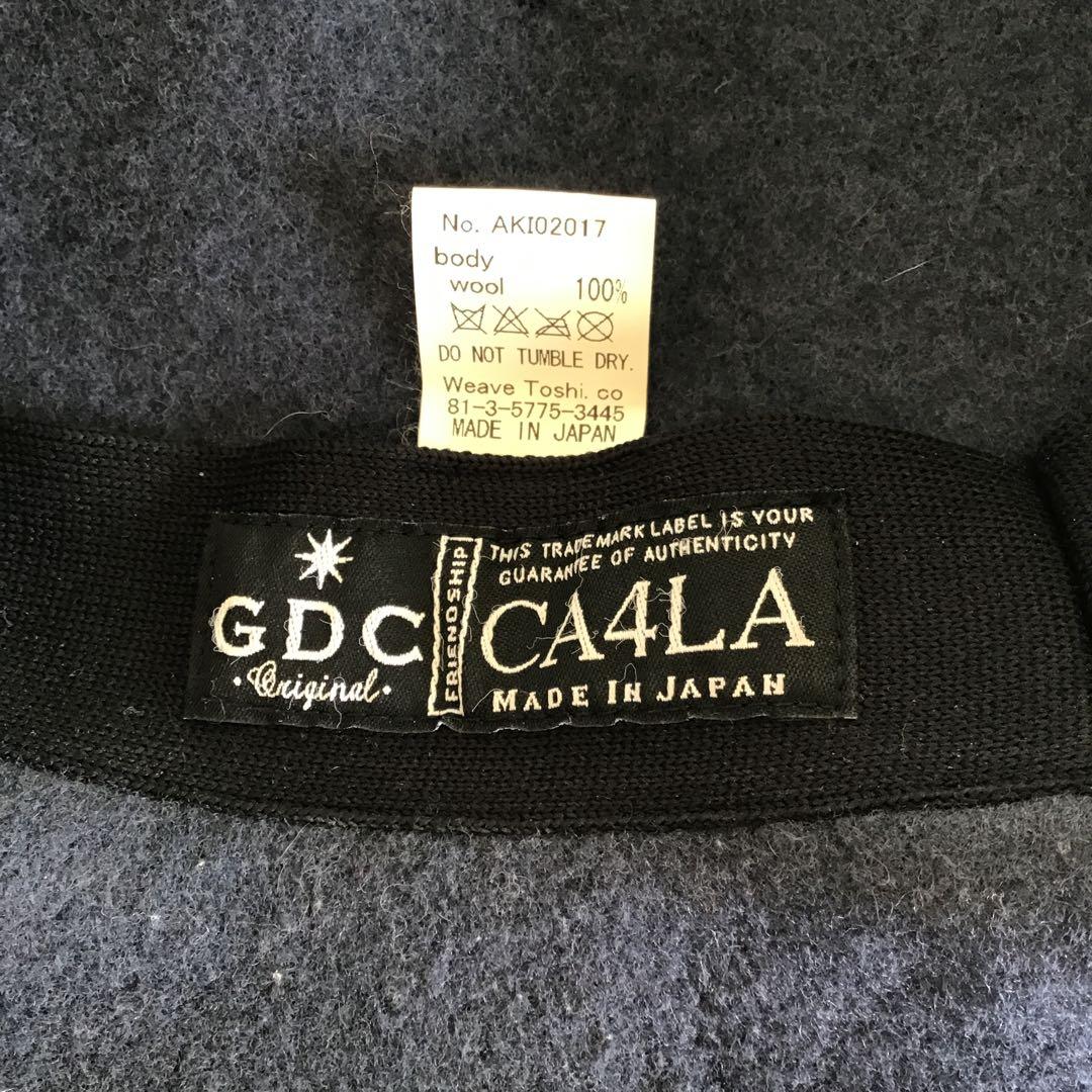 GDC × CA4LA コラボ ベレー帽 ネイビーグレー　日本製