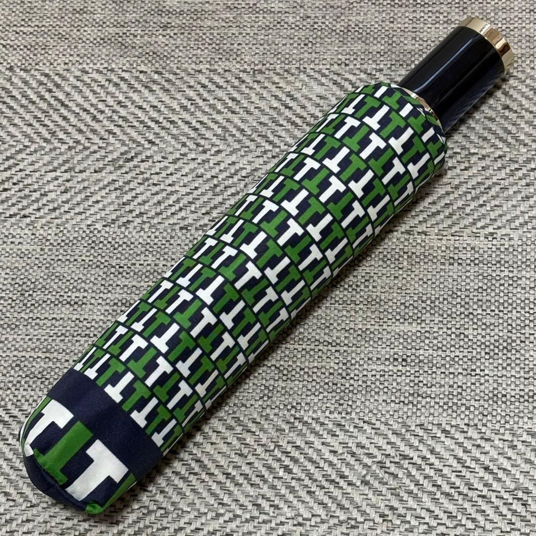 美品未使用　トリーバーチ　総柄晴雨兼用折りたたみ傘