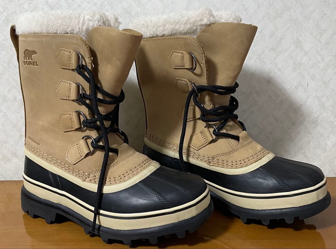 ソレル カリブー レディース バフ スノーブーツ 24cm