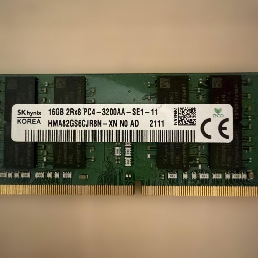 PC メモリ　16GB 2枚セット　32GB