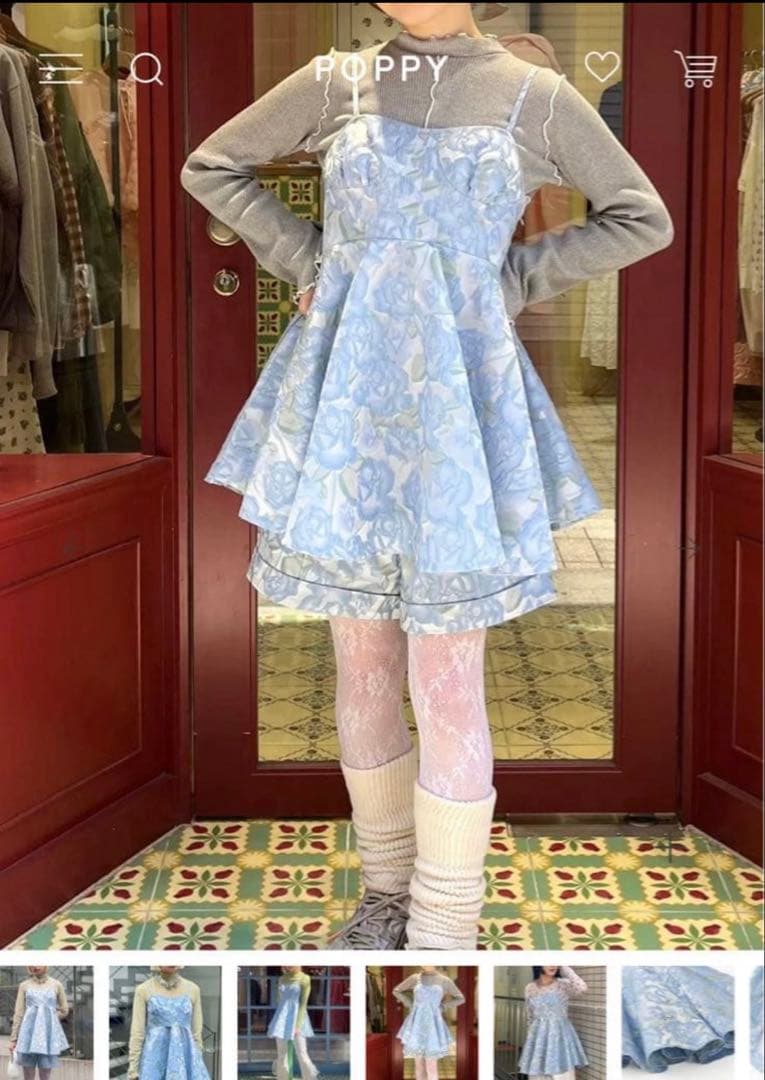 トップス POPPY JACQUARD FLARE CAMI TUNIC