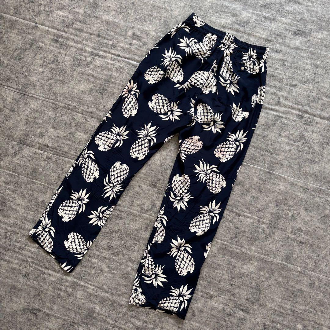 ニードルス　レーヨン　サテン　パイナップルパンツ