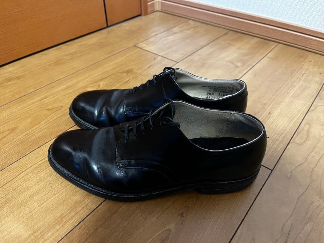 us navy サービスシューズ 7ハーフ 25.5cm