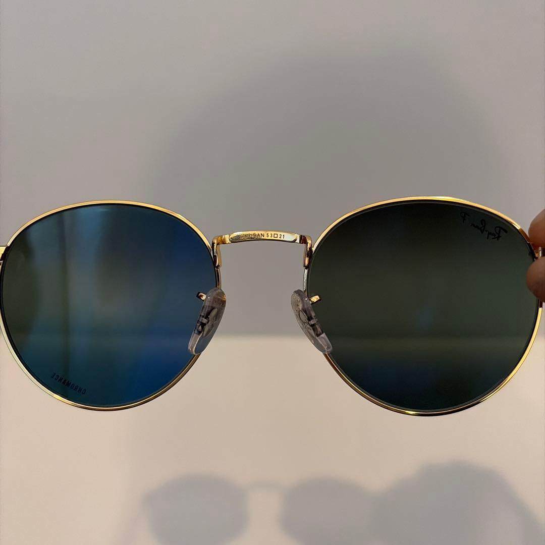 Ray-Ban RB3637 9196G4 53NEW ROUND 偏光レンズ