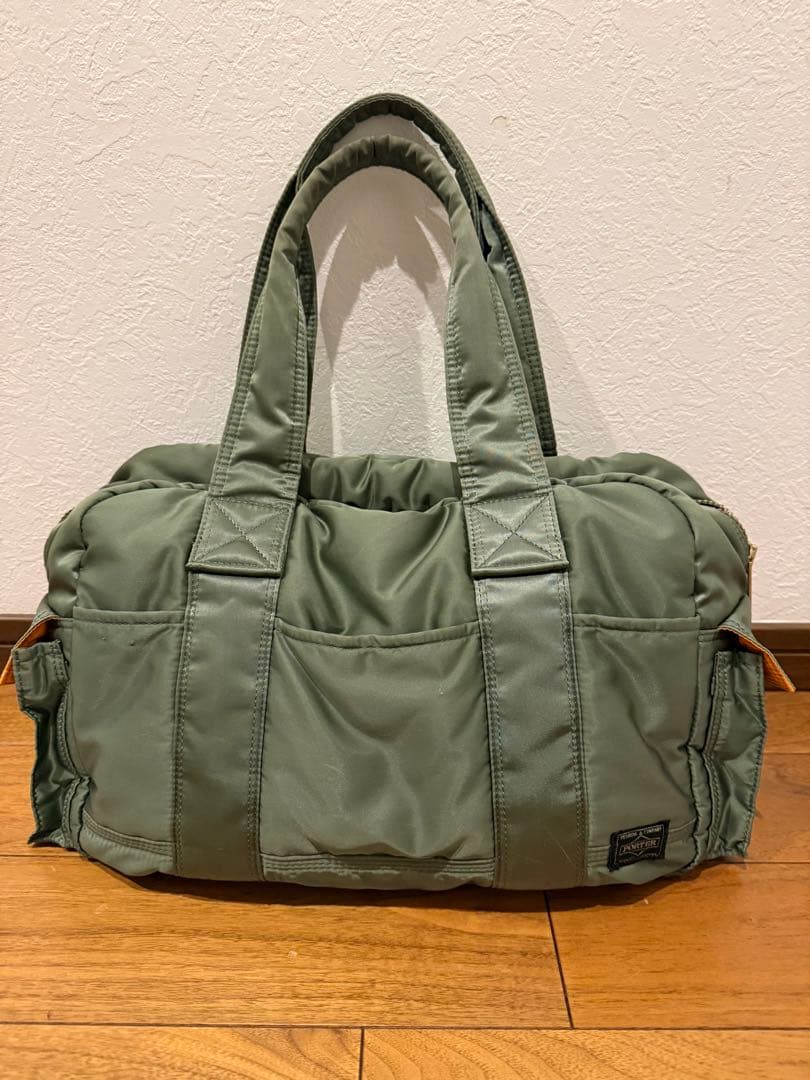 ボ*ズ様 PORTER TANKER DUFFLE BAG(L) 緑