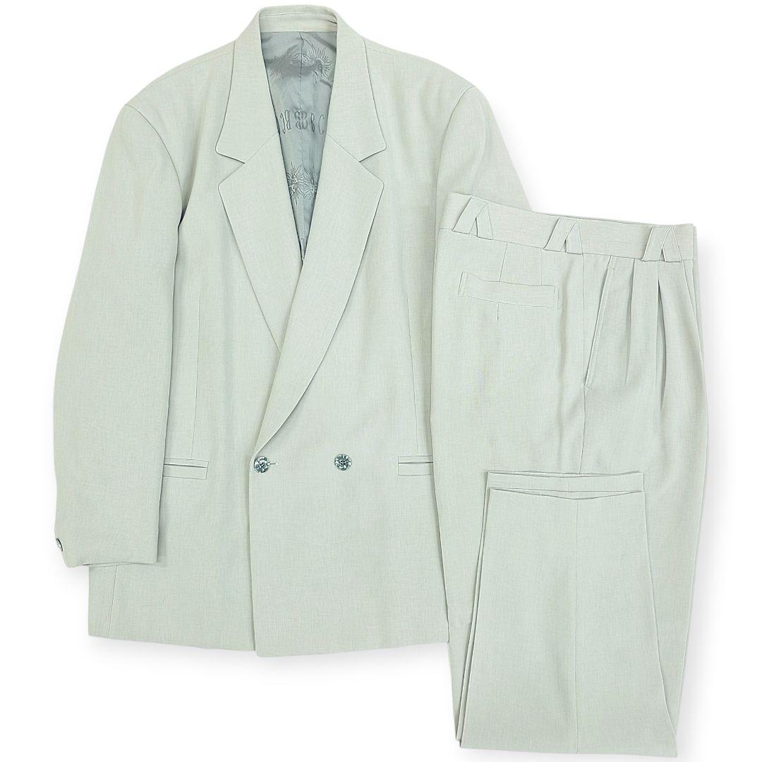 BBCO ビビコ セットアップ ダブルスーツ ビッグサイズ　52/50 グレー