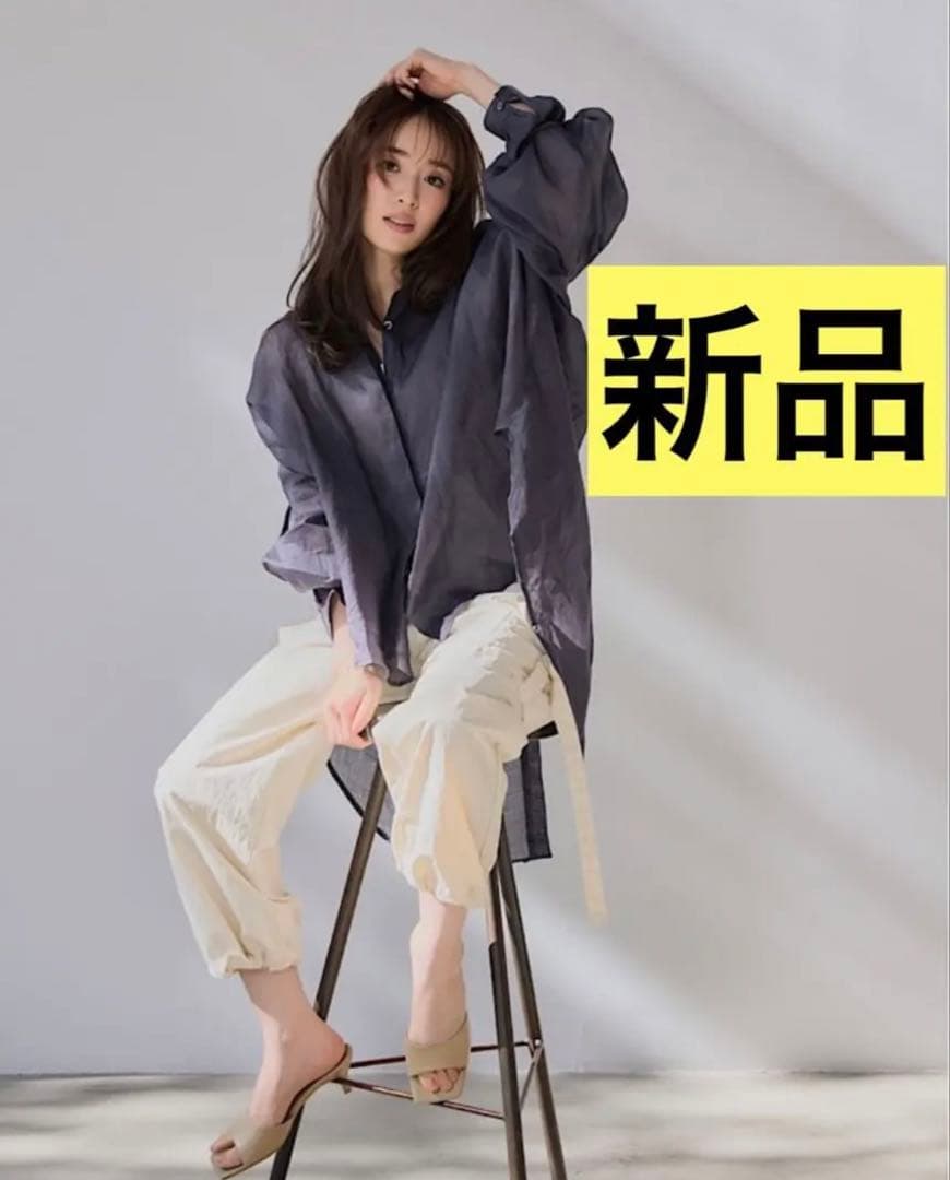 ストラ新品紙タグ付き⭐️洗える❗️泉里香着サテンカーゴパンツ2wayパンツ