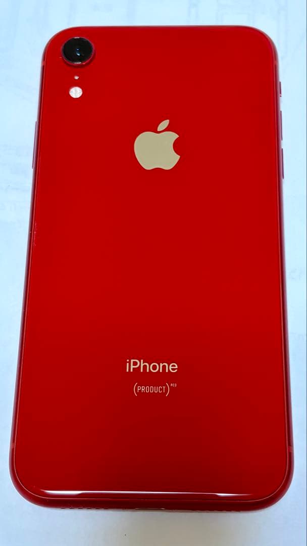 iPhoneXR本体 128GB RED バッテリー最大容量81% キャリアau