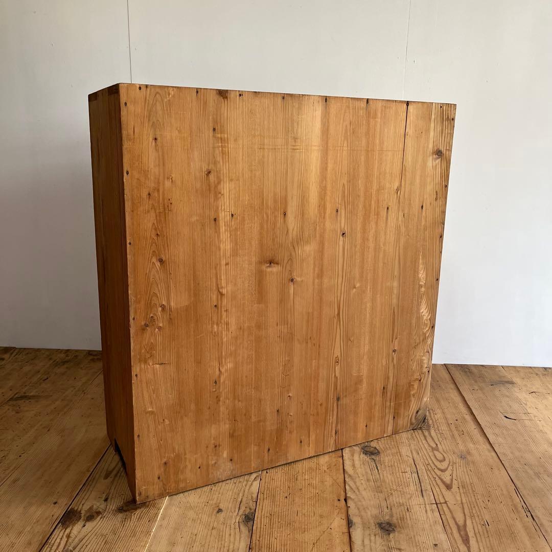 アンティーク チェスト 棚 無垢材 本棚 食器棚 z851