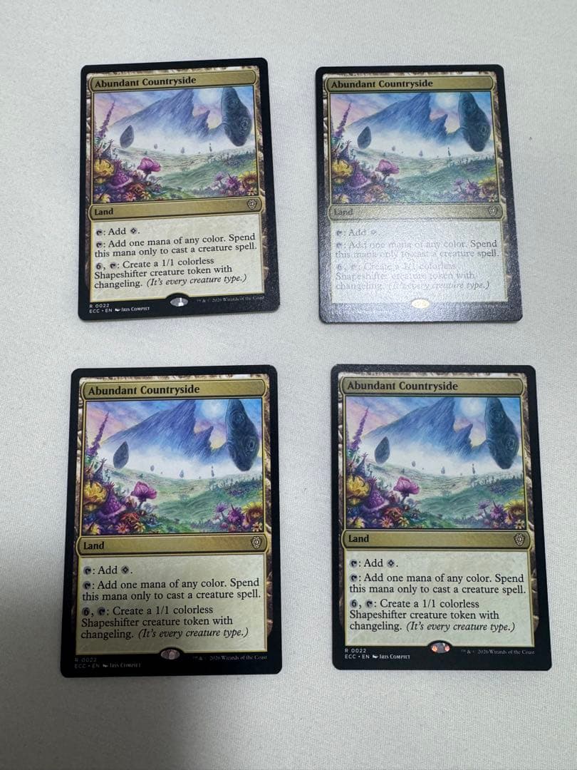 【値下げ】豊かな在郷　英語　4枚セット