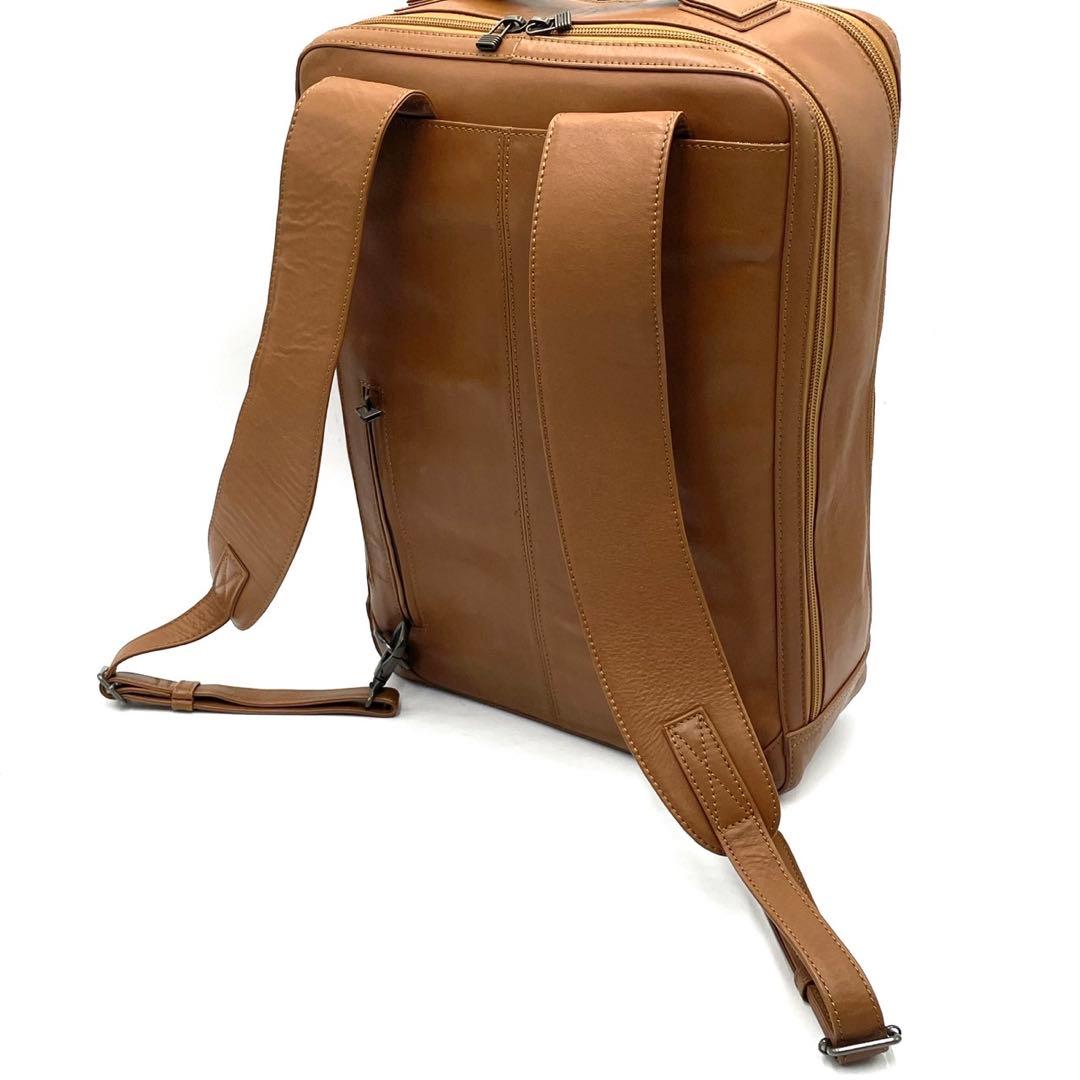 美品● マザーハウス ザダン リュック バックパック ブラウン レザー