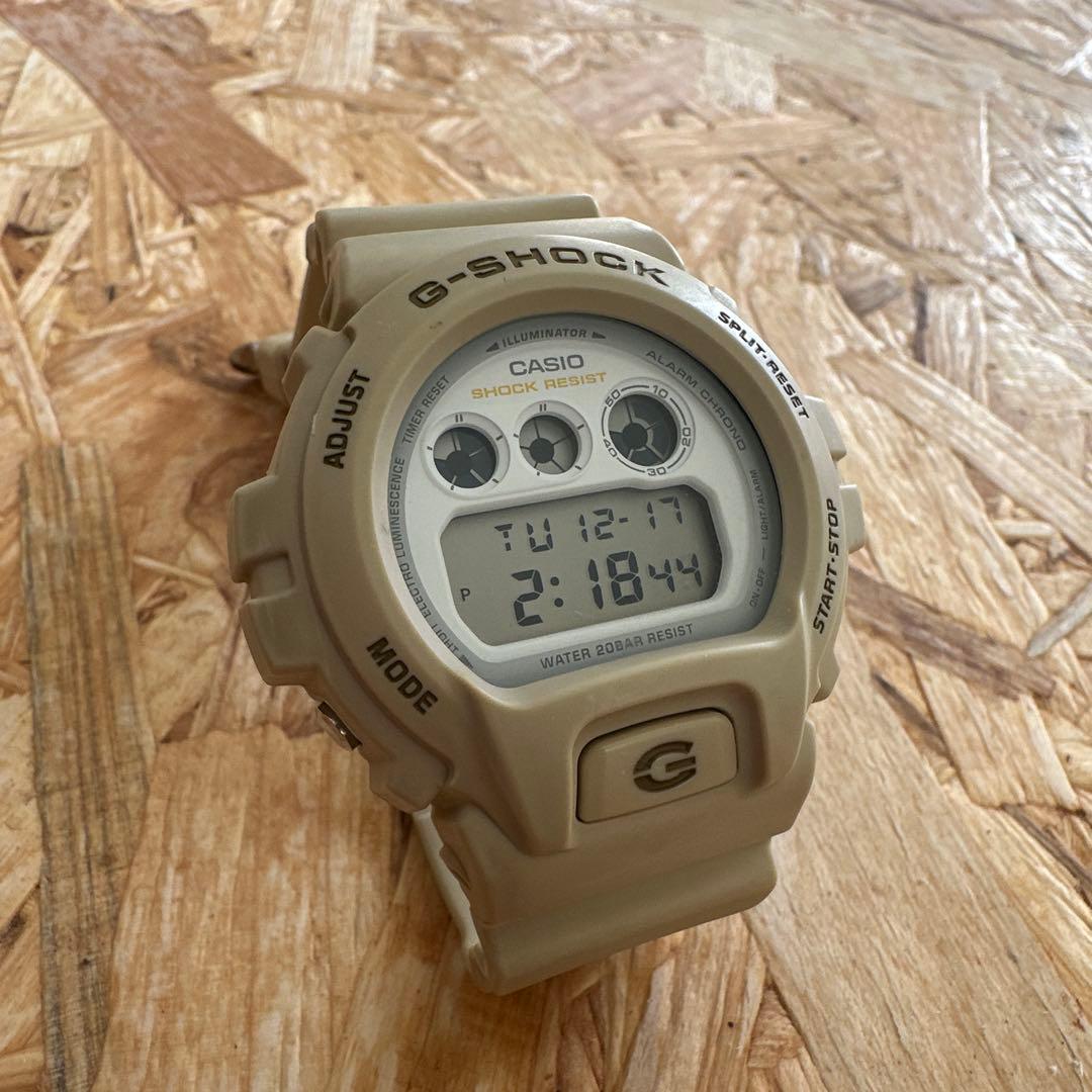 CASIO G-SHOCK ベージュ デジタル腕時計 DW-6900EW