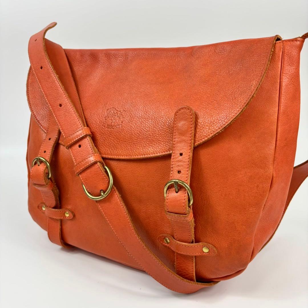 専用イルビゾンテ ショルダー　メッセンジャーバッグ　レザー　本革　茶　216