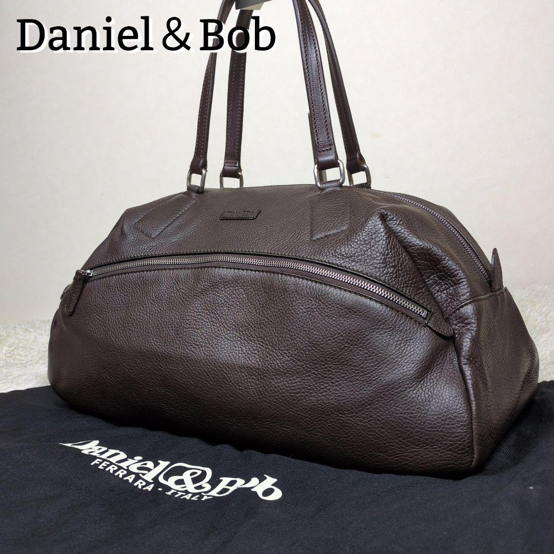 ダニエルアンドボブ ボストンバッグ 大容量 レザー ダークブラウン