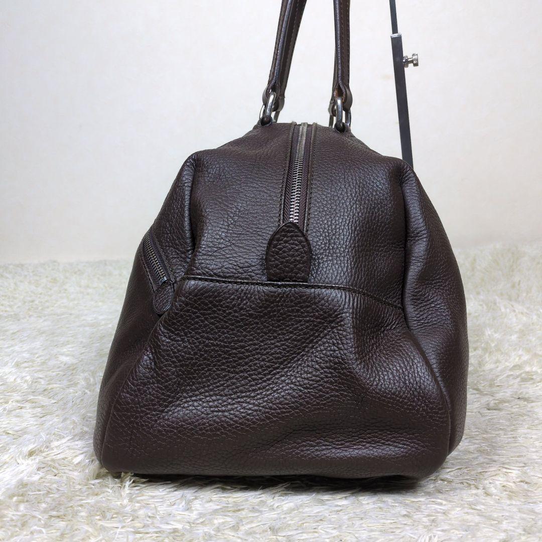 ダニエルアンドボブ ボストンバッグ 大容量 レザー ダークブラウン