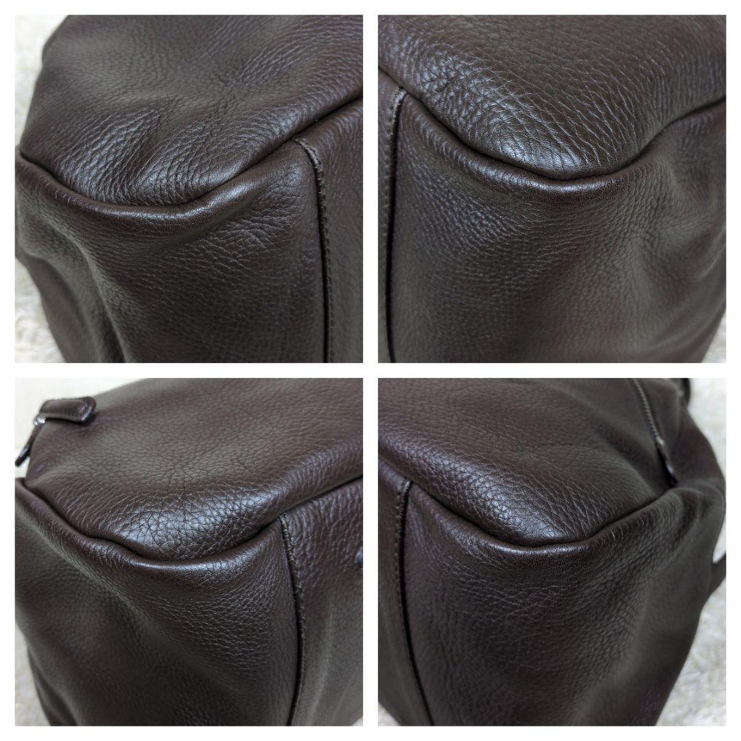 ダニエルアンドボブ ボストンバッグ 大容量 レザー ダークブラウン