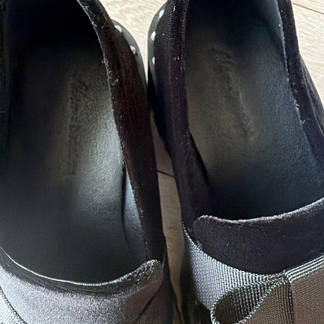 完売品 Akiron x Donoban パールリボンローファー M ベロア