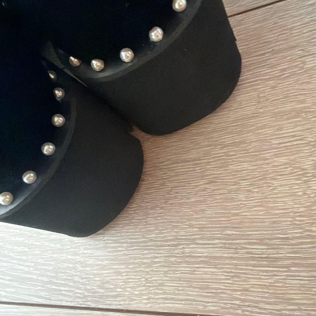 完売品 Akiron x Donoban パールリボンローファー M ベロア