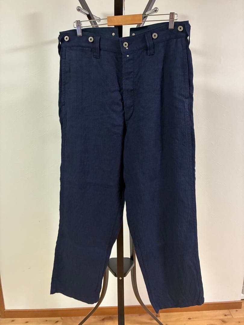 ナイジェルケーボン 2025SSファイヤーマンヘリンボーンパンツ