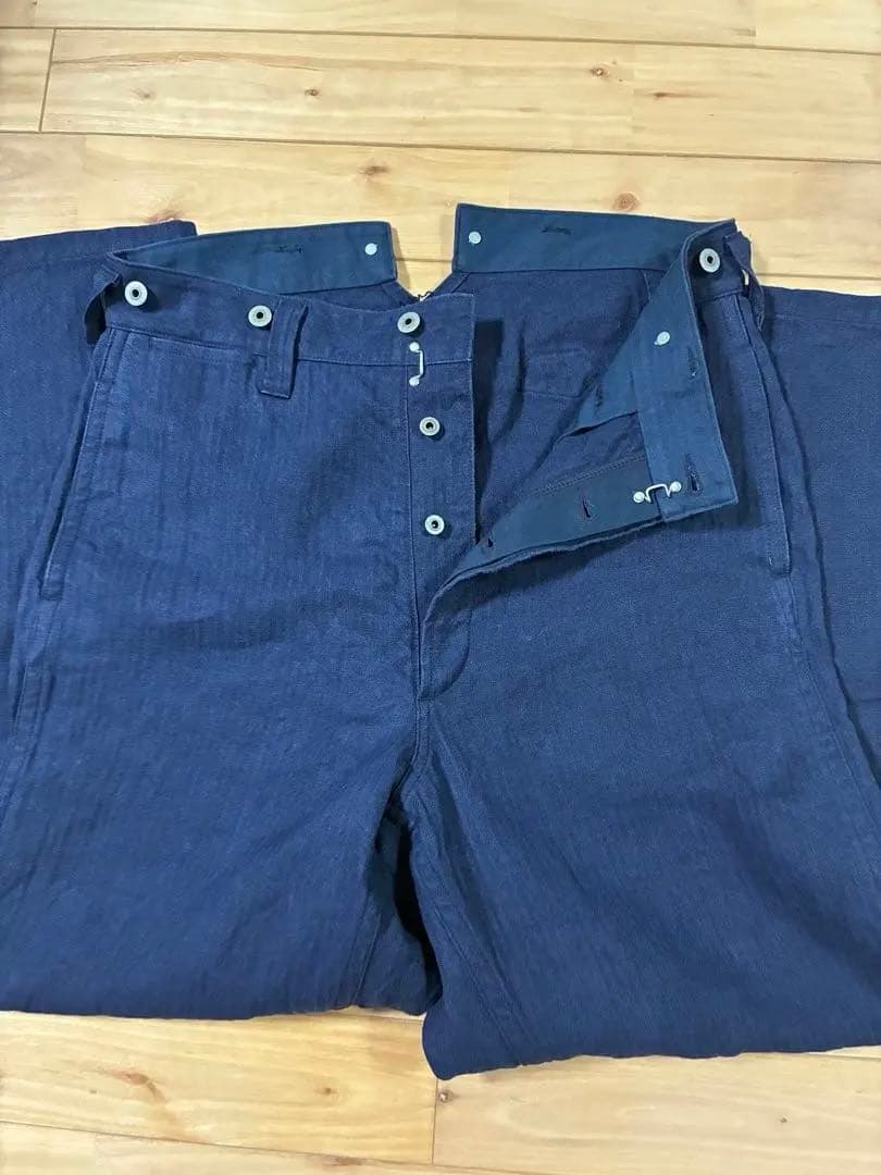 ナイジェルケーボン 2025SSファイヤーマンヘリンボーンパンツ