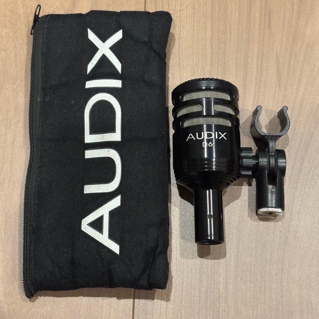 低域用　AUDIX D6 ダイナミックマイク 本体とケース付き