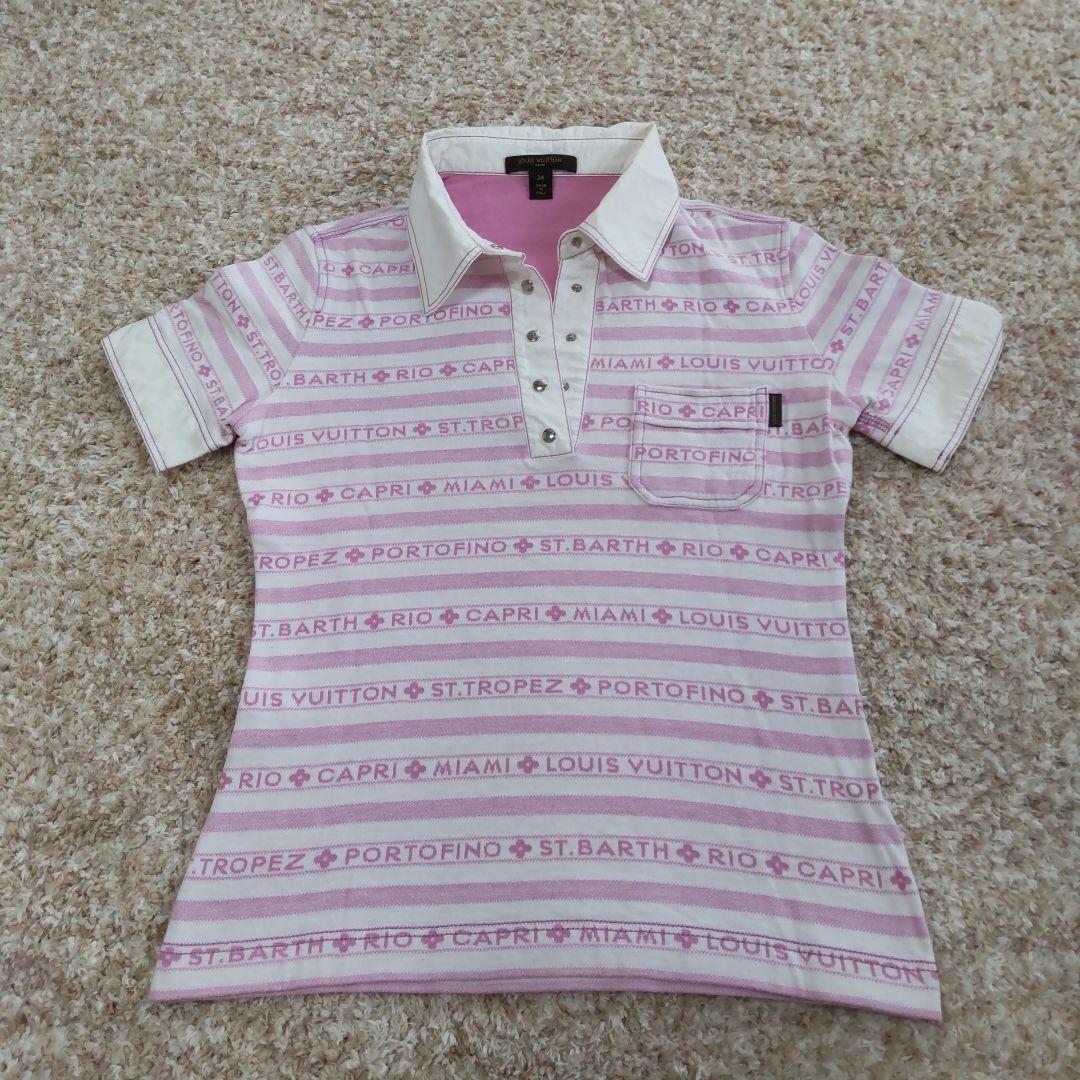☆オータムセール☆ Louis Vuitton コットンポロシャツ 34 ピンク