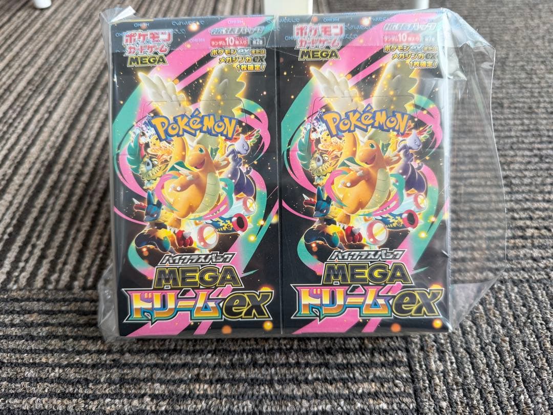 【新品未開封】ポケカ MEGAドリームex 2個セット シュリンク無しペリペリ付