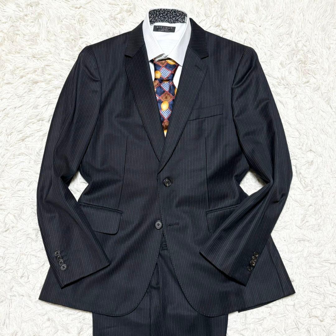 極美品 現行 ポールスミス スーツ セットアップ ゼニア生地 総柄