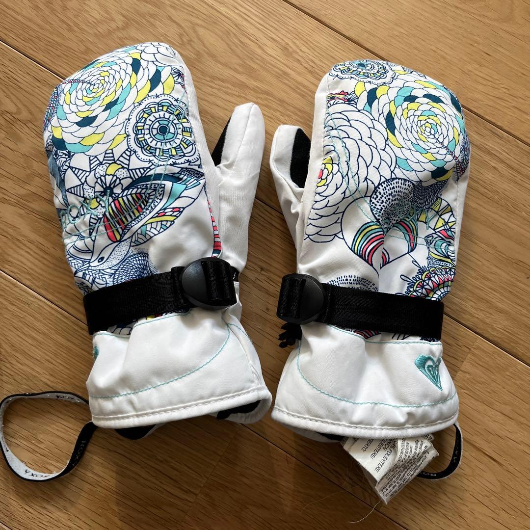 子供用スノーボードウェア ROXY 美品　12L 上下セット　手袋つき