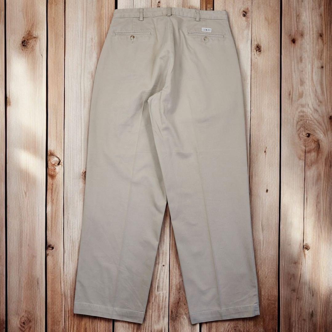 01M574◯ 90s RALPH LAUREN ツータック ワイド スラックス