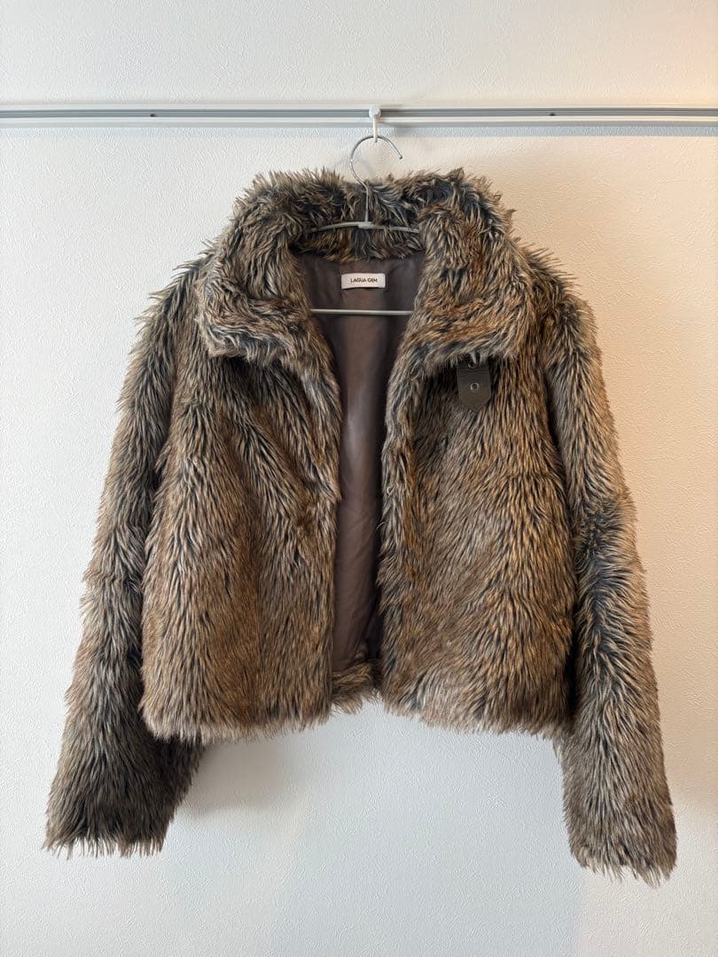 lagua gem ファー　アウター　ブルゾン