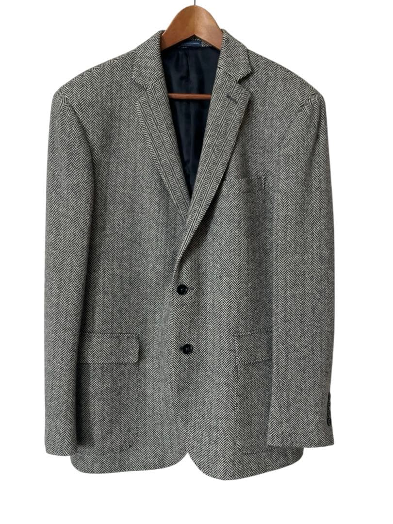 ポロ　ラルフローレン　テーラードジャケット　ヘリンボーン　ツイード　イタリア製