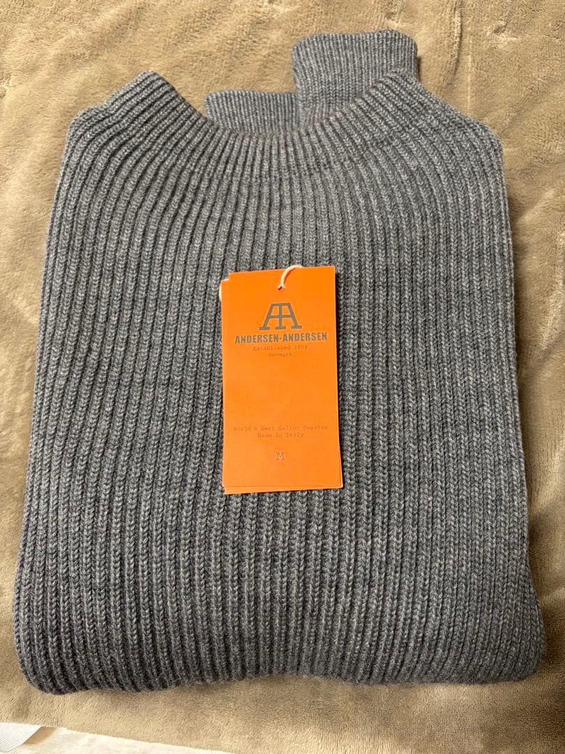 ANDERSEN-ANDERSEN グレー 5Gニット サイズM