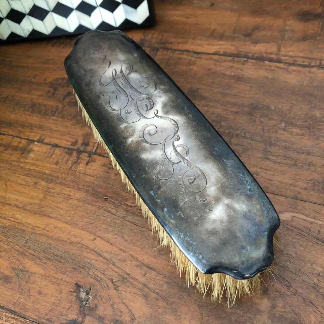 ヴィンテージ　スターリングシルバー　ブラシ　純銀製　ビンテージ　STERLING