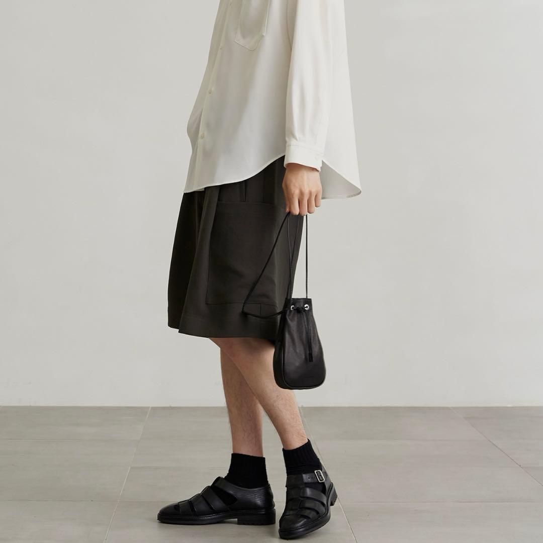 ア*マ様 サコッシュ レザー 巾着 日本製 PUBLIC TOKYO ⭐︎ ショ