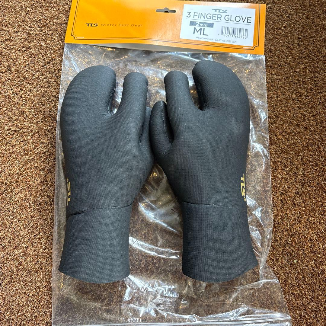 サーフィン・ボディボード TLS 3 FINGER GLOVE 2mm ML