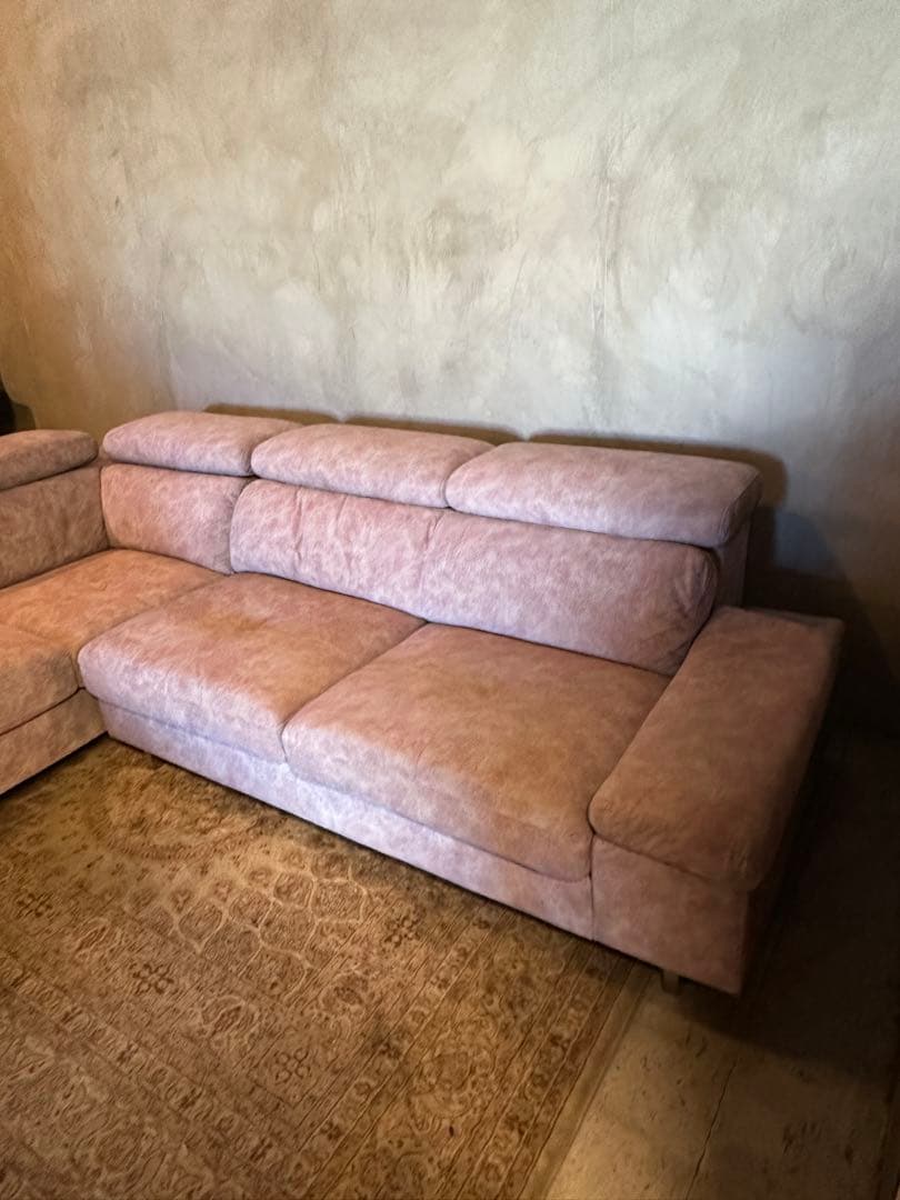 【東京都23区配送無料】定価20万円　ソファー　カウチ　椅子　L型　椅子　チェア