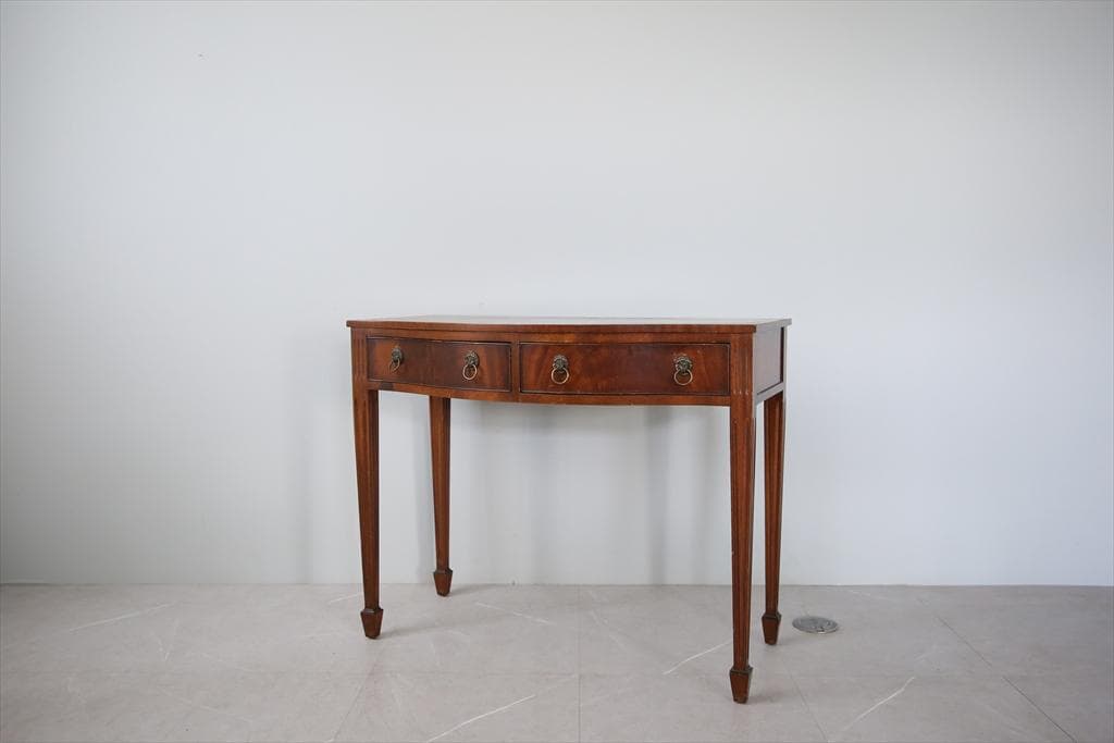 英国アンティーク古木デスク/作業台/勉強机/木製テーブル/オフィス(89-42)