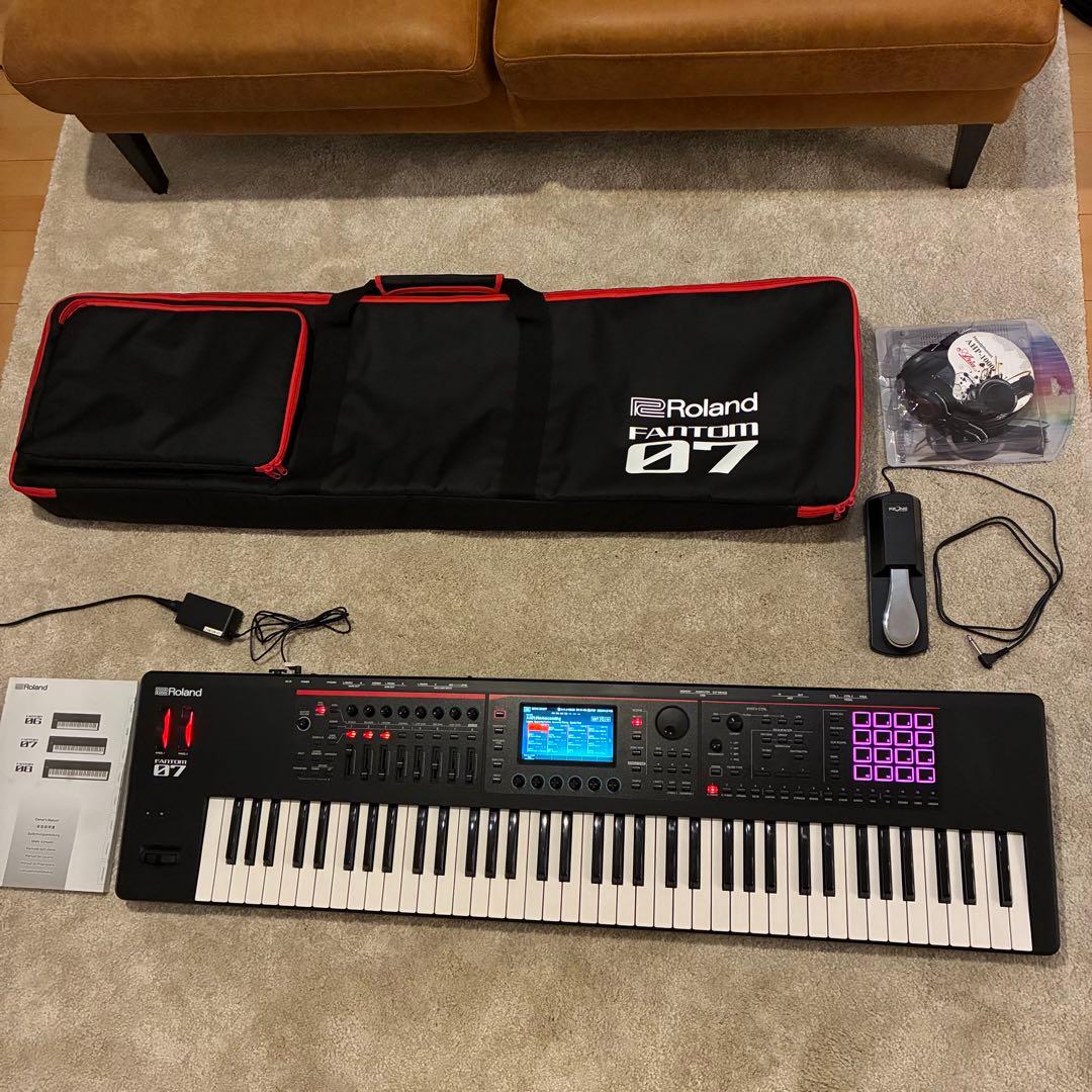 【最安値美品】76鍵 Fantom-07 純正ケース 説明書 おまけ付