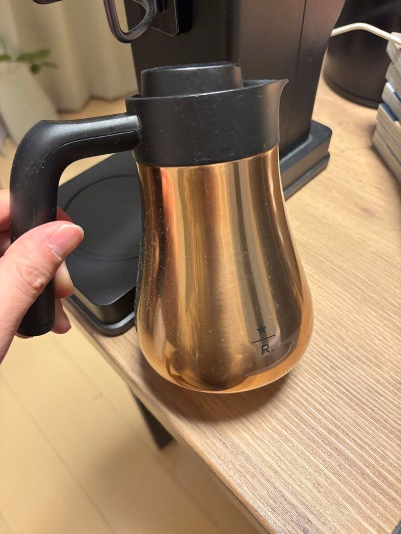 R+ ステンレス製コーヒーポット ゴールド