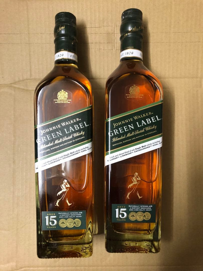 ジョニー・ウォーカー グリーンラベル 15年 2本セット