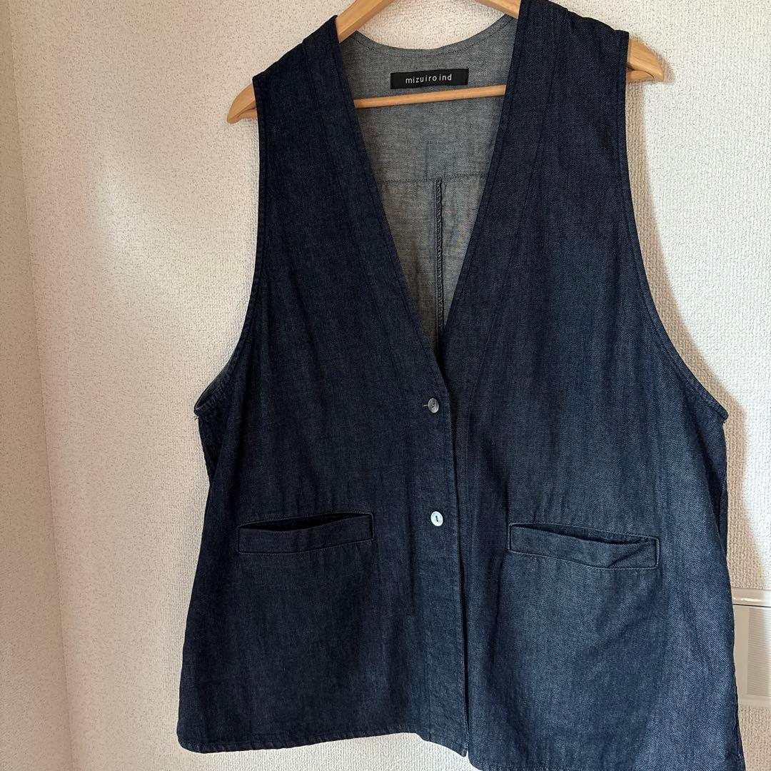 mizuiro ind デニムベスト