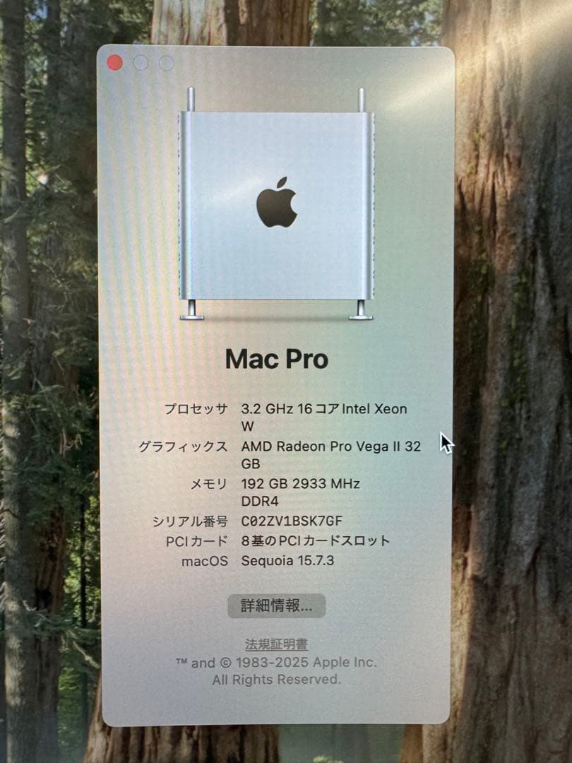 【元150万円】Apple Mac Pro 3.2GHz 16コア Xeon W