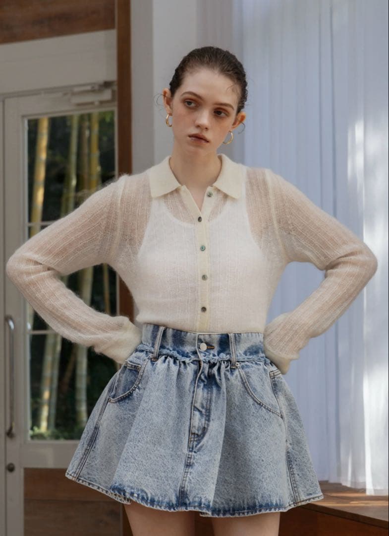 thetoe デニムスカート